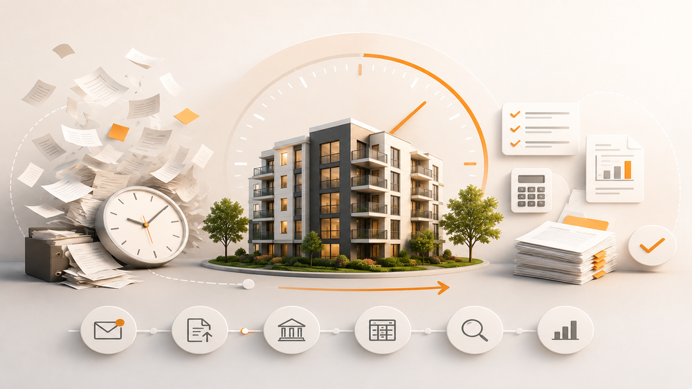 Chart showing about 75% of a condominium audit is mechanical preparation versus CPA judgment